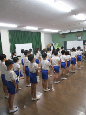 ３年生の身体計測