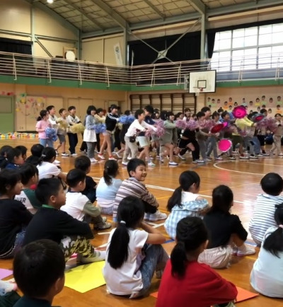 1年生を迎える会／3年生頑張って