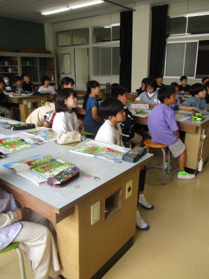 3年生理科ひまわりの種を植えた後の話 (3)
