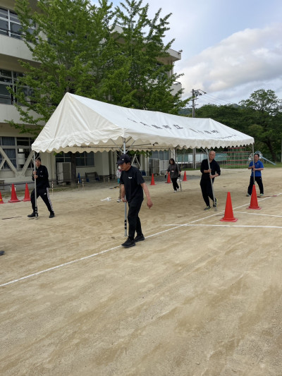 テント設営 (2)