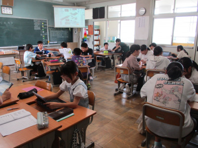 6年2組修学旅行に向けての打ち泡褪せ (4)