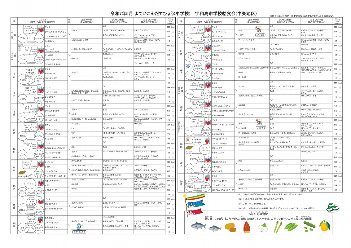 2025.05 献立表(小)